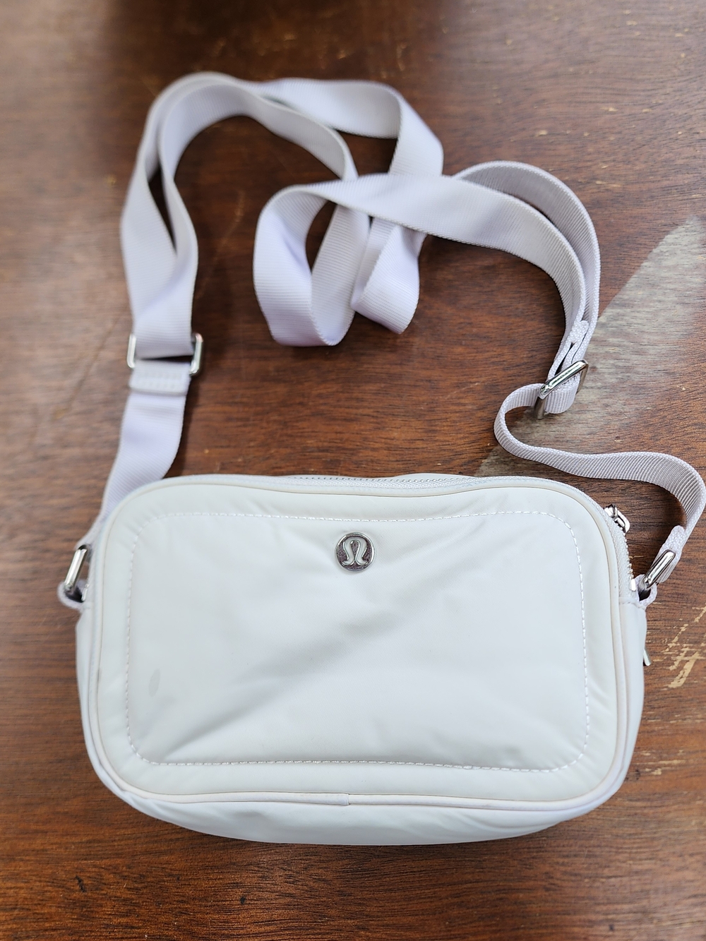 Lululemon White Opal Everywhere Camera Bag Crossbody Purse